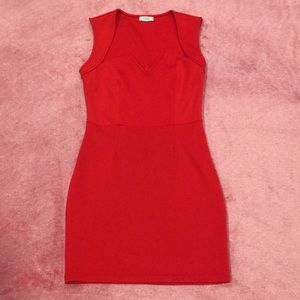 Red Tobi Short Sheath Dress